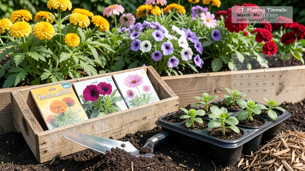 When to Plant Annuals in Connecticut: Exact Weeks Before Last Frost for Best Growth