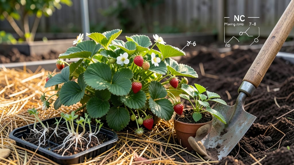 When Do You Plant Strawberries in North Carolina: Exact Months by Variety for Zero-Frost Success