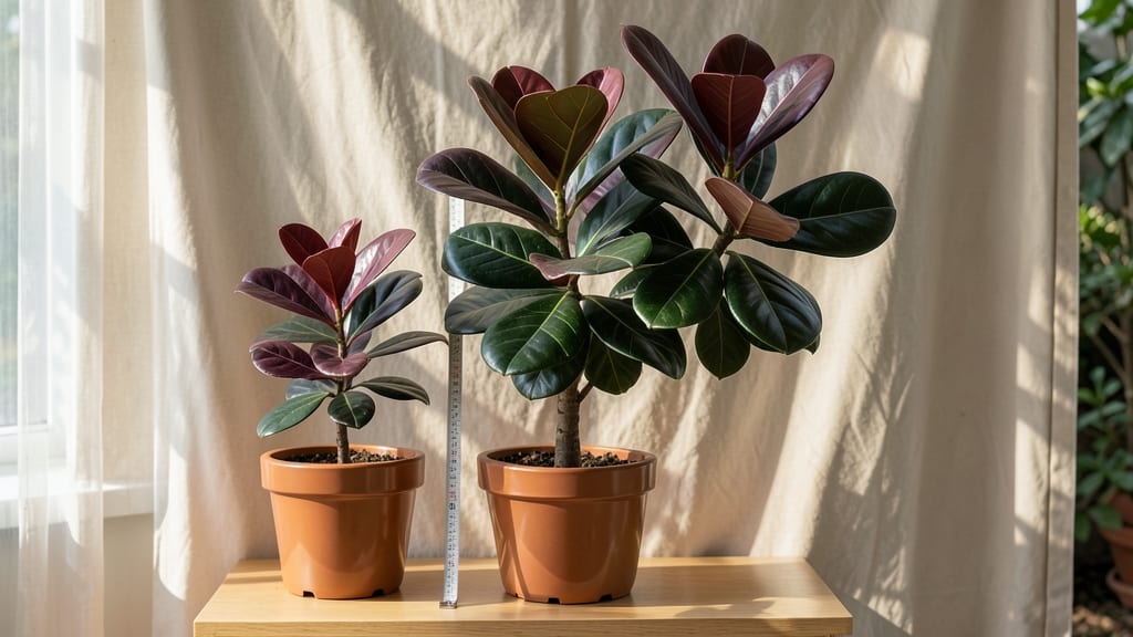 How Tall Does Rubber Plant Grow: Indoor Height Limits & Growth Hacks